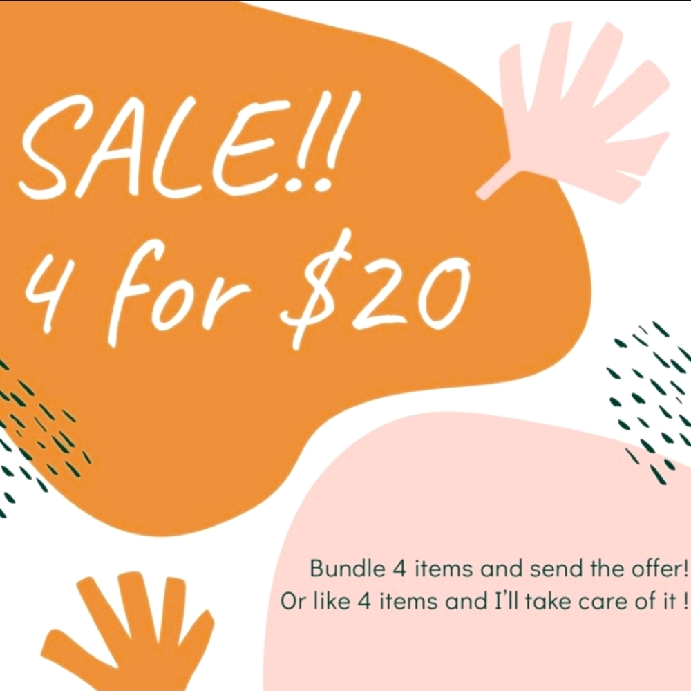 4/$20 Sale!!